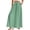 Green, variant on Women's High Waisted Wide Leg Pants Summer Casual Flowy with Pockets in Solid Color,Beach Trousers Perfect for Minimalist Chic Looks and Timeless Fashion Statements,Green 2XL