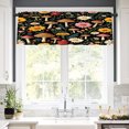 thumbnail image 2 of Remain Unique Polyester Rod Pocket Curtain Valance with Mushroom and Flower Pattern for Home Bedroom Living Room Kitchen Window Decor 54x18 inch, 2 of 5