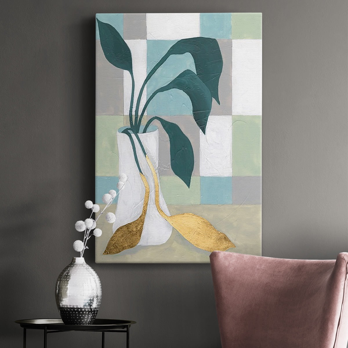 Plant Vased II Premium Gallery Wrapped Canvas - Ready to Hang