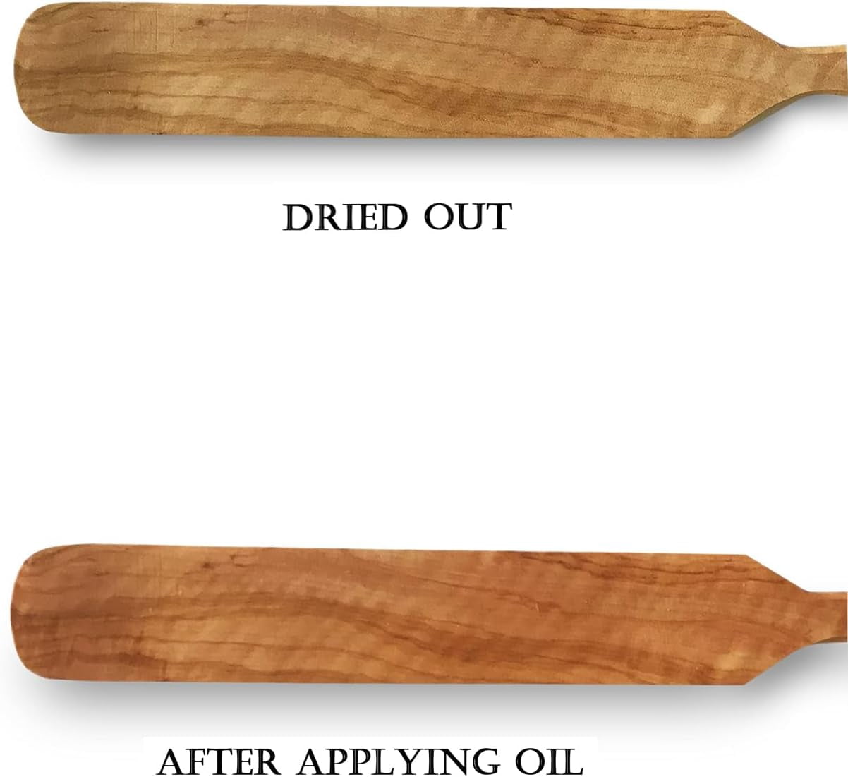 Mark. Olive Wood Durable Nonstick Natural Kitchen Utensil Sets, 4 pcs