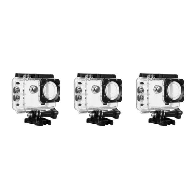 Youkk Sports Accessories For Action Camera Game To Next Level Action Camera Accessories Waterproof Case 3Set