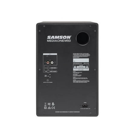 Samson - MediaOne 5.25" 40W 2-Way Powered Studio Monitors (Pair) - Black