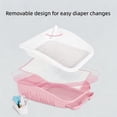thumbnail image 6 of Dog Potty Toilet Training Tray - Portable Multifunctional Mesh Puppy Training Toilet Pad Holder, with Bafflel for Small Dogs Puppies, Pink, 6 of 6