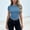 Blue, variant on Workout T Shirts for Women Slim Fit Basic Thin Gym Summer Shirts for Women Solid Color Stretch Crew Neck Short Sleeve Casual Tops