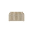 thumbnail image 5 of Engineered Wood Coffee Table - Distressed Pine Finish - Square Low Profile Design, 5 of 6