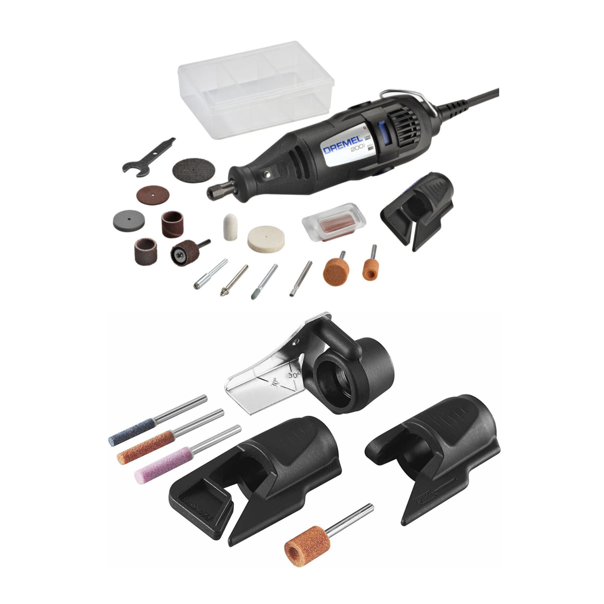 Dremel 200 1 15 Two Speed Rotary Tool Kit And Sharpening Kit For