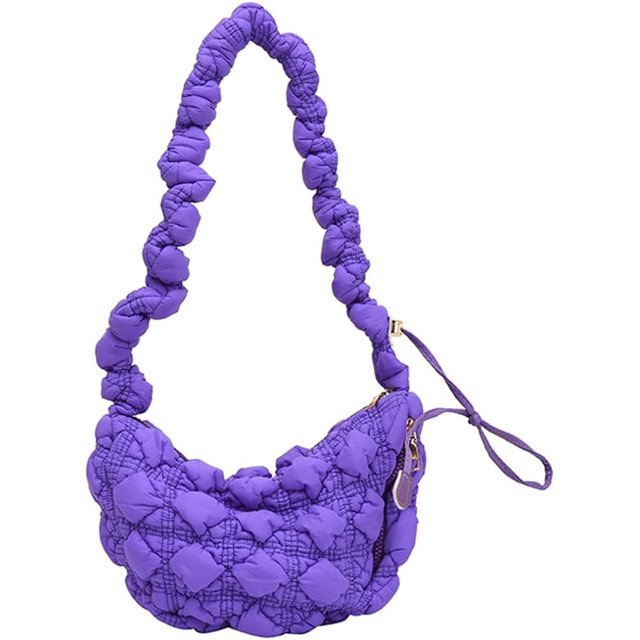 LHSHID Quilted Tote Bag for Women Fashion Hearted Puff Hobo Handbag Padded Shoulder Bag Purse Quilted adding Crossbody Bag