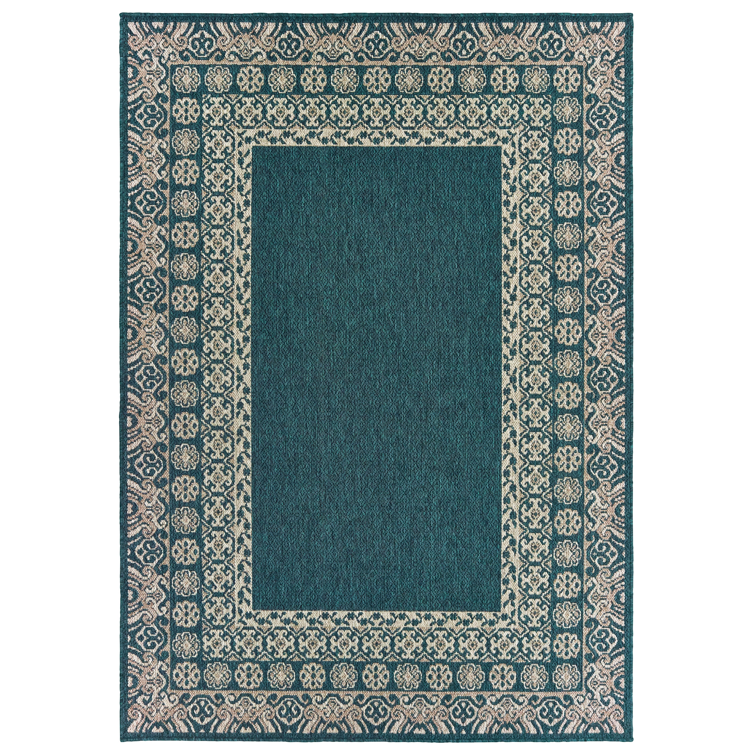 Avalon Home Lakeland Traditional Border Indoor/Outdoor Area Rug