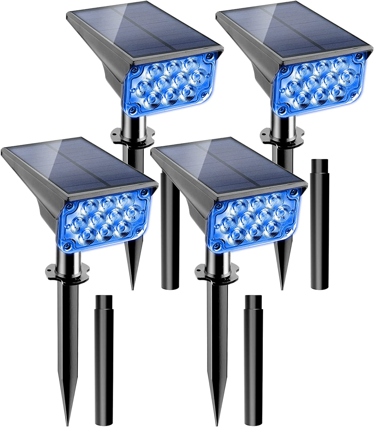 BRODARK Solar Spot Lights Outdoor, Green Solar Spotlights Landscape