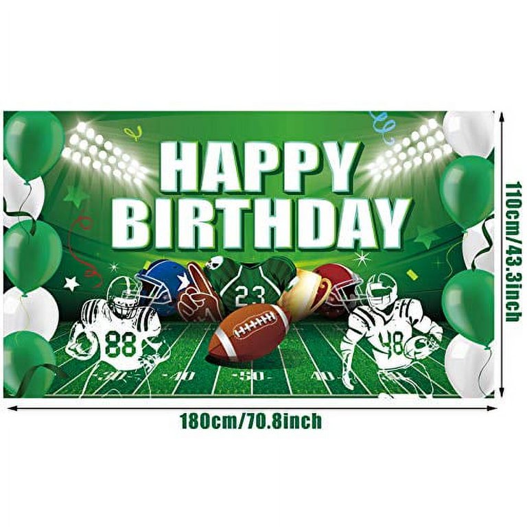 CMUSKO Football Party Decorations-Touch Down Backdrop Super Bowl Decorations 2022 Banner Photo Props Football Themed Birthday Party Supplies for Boy