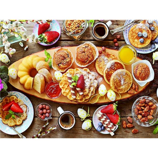SDOYUNO 5D Diy Square Diamond Painting Kit Food Pattern Cross Stitch Landscape Mosaic Diamond Embroidery Home Decoration Gift40x50cm Full Square Gao Jinjia LED