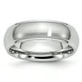 thumbnail image 1 of Cobalt Satin and Polished 7mm Ridged Edge Band Size 9, 1 of 6