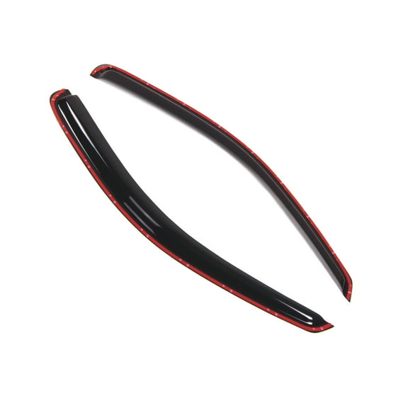 TuningPros In-Channel Window Visor Deflector Smoke Tinted 2 Pcs Set For 1997-2004 Dodge Dakota