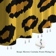 thumbnail image 6 of Yellow and Black Of Leopard Print Shower Curtain 84"x72" ,Bathroom Decorative Shower Curtains Set with 12 Hooks,Modern Waterproof Washable Shower Curtain, 6 of 6