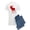 With Blue Strpe Pant, variant on - Moose: Rustic Red Plaid Pajamas - Men's Light Pajamas