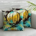 thumbnail image 3 of GOSMITH Splattered Paint on Volleyball Pattern Modern Home Sofa Decorative Throw Pillow Cover Cushion Case Multicolor, 3 of 5