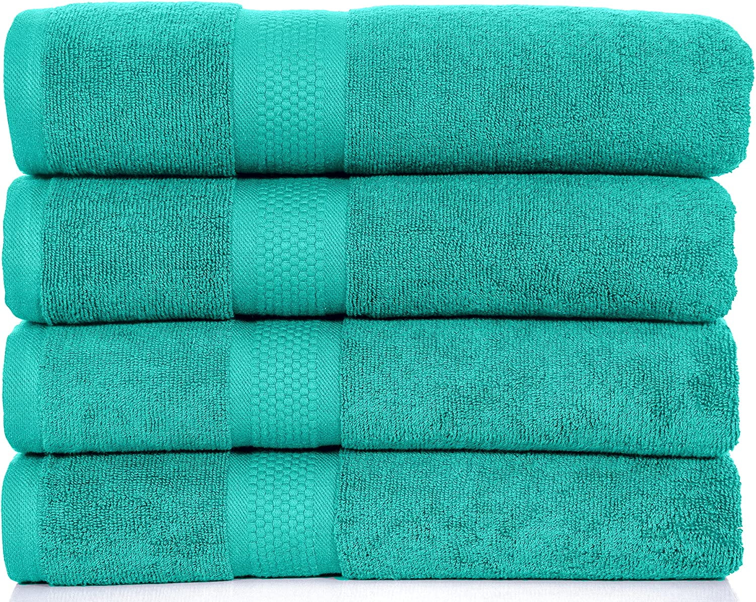 Bath Towels Set of 4, Spa Towels 100 Cotton, 600 GSM Bath Towels, Soft