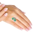 thumbnail image 2 of 925 Sterling Silver Women Jewelry Natural Green Onyx Ring, 2 of 5