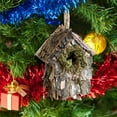 thumbnail image 3 of DefiDgd Christmas Wooden Bird Nests Hanging Statue Decoration,House Decoration with Moss,Bark, Flowers,Grass,Thatch,Bird Nests,for Christmas Tree Decorations,Christmas Ornaments(A), 3 of 6