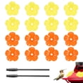 thumbnail image 1 of Uxcell 16-Pack Flores de Repuesto para Comederos de Colibríes, Partes de Alimentación de Plástico con 2 Cepillos de Limpieza [Amarillo, Naranja], 1 of 6