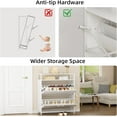 thumbnail image 6 of RichYa Shoe Cabinet with 2 Flip Drawers, Shoe Storage Cabinet with Steel Frame for Entryway, Foyer, Hallway, White, 6 of 7