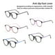 thumbnail image 5 of Minnieouse Montura de gafas de lectura a la moda monturas de gafas monturas de gafas ópticas montura redonda soporte de nariz integrado Type2 NO2, 5 of 6