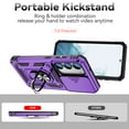 thumbnail image 4 of Allytech Galaxy S23 FE Case with Camera Lens Protector, Rugged Hybrid Shockproof Ring Holder Stand Full Body Protective Phone Case Cover for Samsung Galaxy S23 FE 6.4" - Purple, 4 of 8