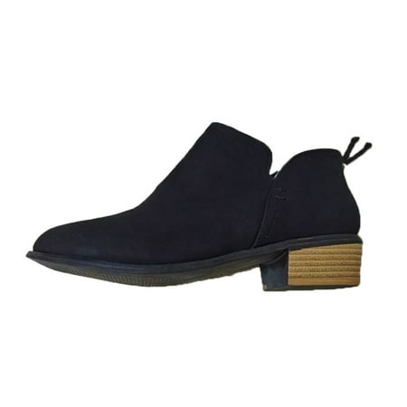 

Jikolililili Women Retro Flat Bottom Shoes Casual Boots Plus Size Slip On Double Zipper Shoes Autumn Winter Shoes Christmas 2022 Deals Clearance