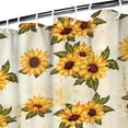 thumbnail image 3 of Waterproof Cute Sunflower Colorful Shower Curtain 72x72 Inch Boho Style Polyester Unique Shower Curtain for Bathroom Hotel Home Decor with 12 Plastic Hooks, 3 of 5