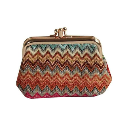 FRMP-AZT | AZTEC COIN CLASP FRAME PURSE WALLET