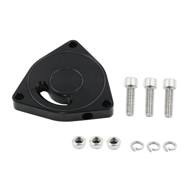 Adaptador desviador de válvula de descarga Espaciador Placa de válvula de escape del turbo Automóvil Negro