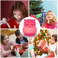 thumbnail image 4 of Luz nocturna infantil colorida, lámpara LED táctil, 9 colores, recargable por USB, sensible al tacto, lámpara de sifón, lámpara de noche, luz ambiental, iluminación interior, dormitorio - Búho [Clase], 4 of 5