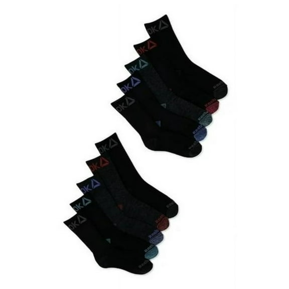Reebok Women's Pro Series Cushioned Crew Socks, 10-Pack