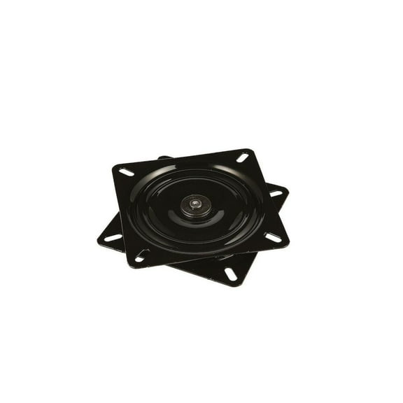 Attwood 17720 Seat Swivel, For Boat Seat, 6 ¼ Inches, 0-Degrees Tilt, Aluminum, Black Power Coated