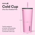 thumbnail image 2 of Vaso aislante Corkcicle, 710 ml, triple acero inoxidable, rosa, 2 of 9