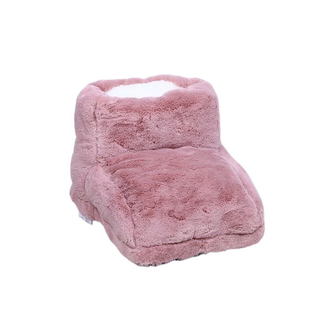 Minnieouse Calentador de pies eléctrico para invierno, reemplazo desmontable lavable, colorido antideslizante, almohadilla calefactora para pies Cuidado de los pies Rosado Minnieouse CE014770-02B