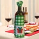 thumbnail image 5 of Funda antipolvo para botella de vino navideña, novedad, funda para botella de vino, suministros para fiestas a cuadros, 5 of 6