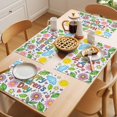 thumbnail image 5 of Children's Day Placemats Set of 12 Cartoon Cute Sun Nature Flowers Leaf Place Mats Indoor Wipeable Table Mats Washable Cloth Dining Table Placemats for Kitchen Holiday Party Home Decor 13x19 Inch, 5 of 9