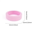 thumbnail image 3 of Protector de ruedas de equipaje Fundas protectoras de silicona para ruedas de equipaje, Protector de ruedas para equipaje de mano, color rosa, 8 Uds., 3 of 6
