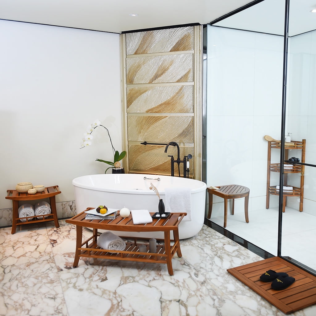 Three Tier Portofino Corner Shower Shelf (Ships FREE) – loveTEAK Furniture