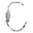 thumbnail image 1 of JOYARIS Pulsera Santa Muerte Lisa Esclava Plata Solida Ley 925 Talla Largo/Ancho: 18 cm x 4 mm PT-0000699, 1 of 4