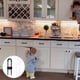 thumbnail image 3 of 4 Pieces Child Safety Cabinet Locks - Child Lock for Cabinet - Child Lock - Suitable for Cabinets and Drawers (Black White), 3 of 5
