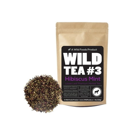 - Wild Foods, Wild Tea #3: Hibiscus Mint, Loose Leaf Tea, 4oz