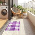 thumbnail image 4 of Yayeee Doormat for Indoor Entrance 32" x 20" Non Slippery Floor Rug, Purple and White Pattern, 4 of 8