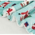 thumbnail image 6 of Elegant Comfort Reversible and Ultra-Plush Flannel Fleece-Winter Christmas Sherpa Throw- Lightweight Soft and Cozy-Holiday Decorative Throw, Perfect for Lounging, 50 x 60 inches, Penguin Santa, 6 of 6