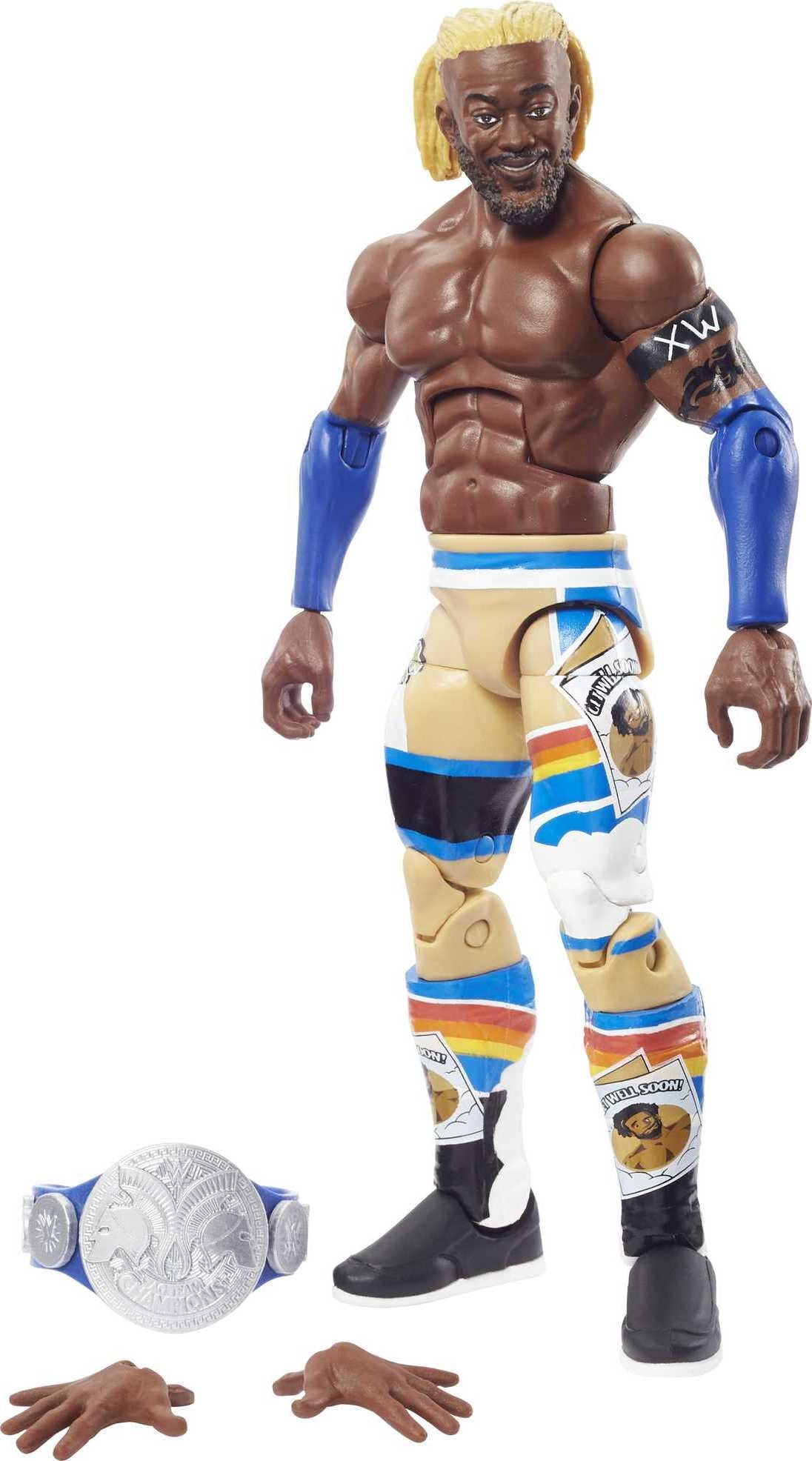 WWE Kofi Kingston Top Picks Elite Collection Action Figure with  Championship 