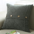 thumbnail image 1 of Knitting Button Fashion Throw Pillow Cases Cafe Sofa Cushion Cover Home Decor, 1 of 2