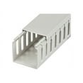thumbnail image 3 of StarTech.com Open Slot Cable Management Raceway with Cover, 2"(50mm)W x 2"(50mm)H, 6.5ft(2m) length, 1/4"(8mm) Slots, PVC Network Cable Hider/Wall Wire Duct, Max 80 Cables, UL Listed - UL94 V0, M1 Fire Rated - Cable raceway - 6.6 ft - gray - TAA Compliant, 3 of 4