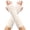 White, variant on Alkepwun Arm Warmers Diamond Knit Gloves for Women Winter Warmth Versatile Half Finger Wrist Warmers Extended Length Fingerless Arm Warmers Solid Color Comfortable Elbow Glove With Thumb Opening