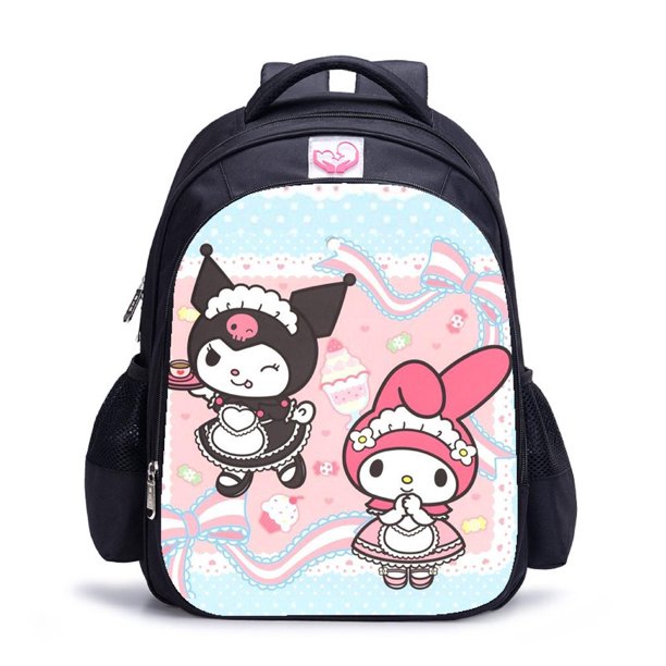 Mochila de marca conjunta Kuromi Melody mochila escolar japonesa linda mochila de escuela primaria Sanrio de dibujos animados de gran capacidad